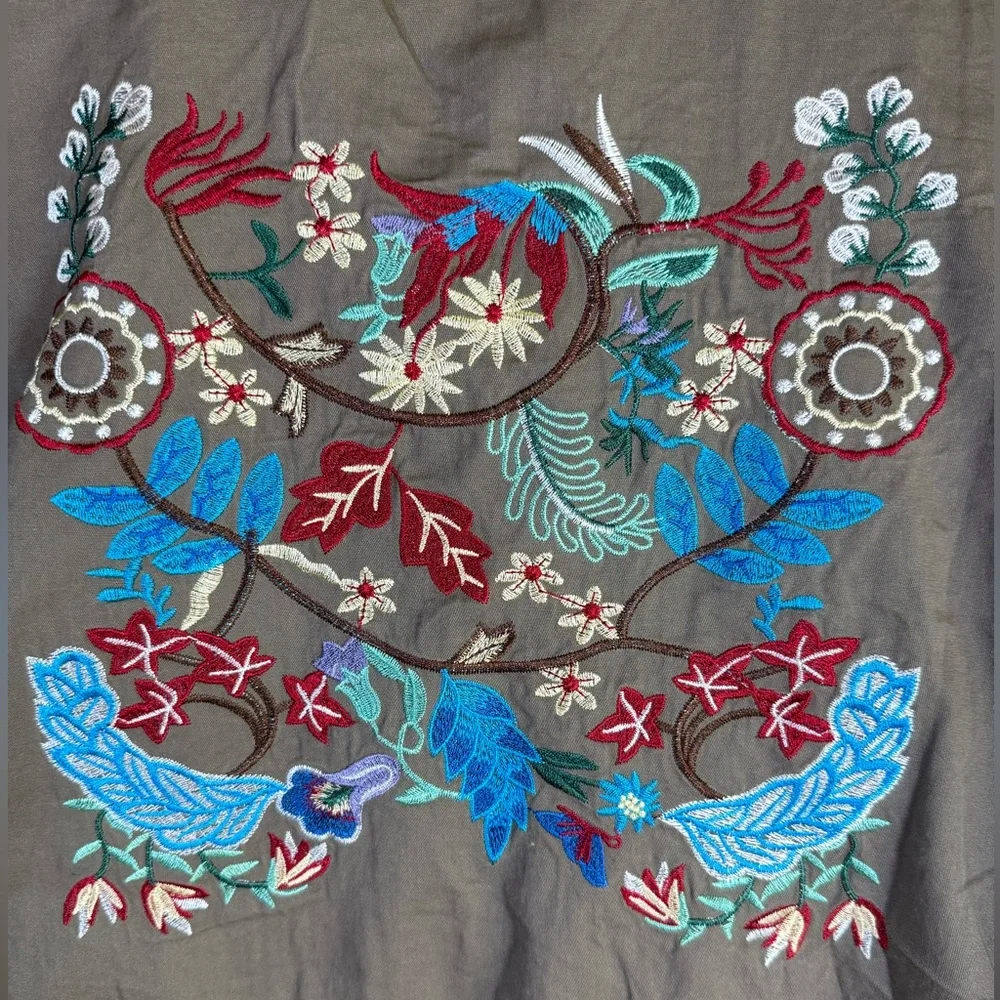 Hayden Embroidered Utility Jacket – NWT ✨🌿 1XL - Picture 2 of 6